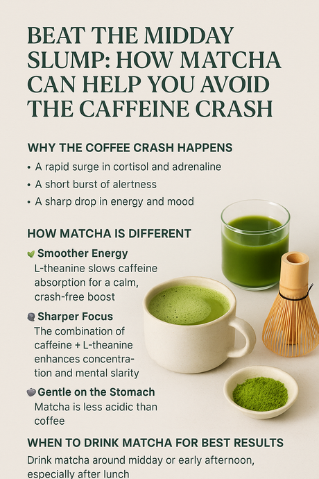 Beat the Midday Slump: How Matcha Can Help You Avoid the Caffeine Crash